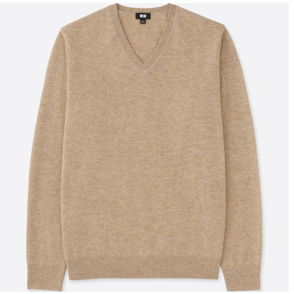 UNIQLO - men’s cashmere v-neck sweater